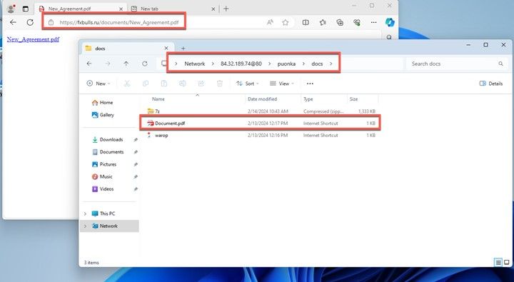 Using a PDF as a Lure