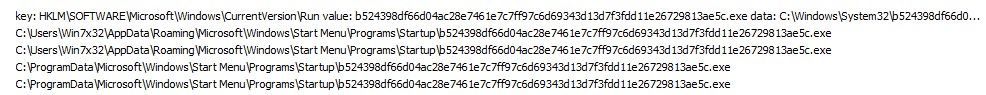 A snippet of the malware adding itself to the startup folder