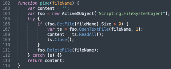 Function to read a file from disk and then delete it