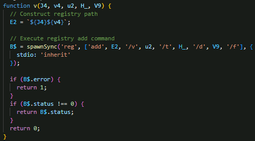 Figure 23. Registry add operations command helper