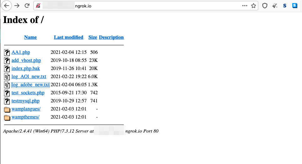 Figure 15. The open directories of phishing pages targeting users of Adobe (top) and AOL (bottom)