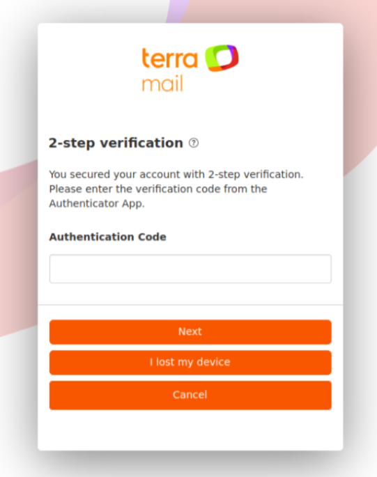 Figure 29. Attackers were observed to use multi-factor authentication (MFA) to prevent unauthorized access to the emails they used