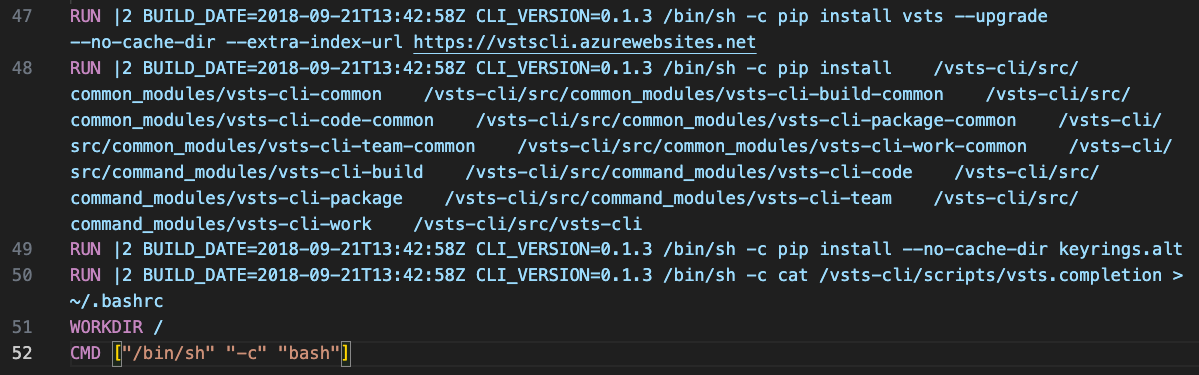 RUN directive in Dockerfile fetching python package update from dangling App Service