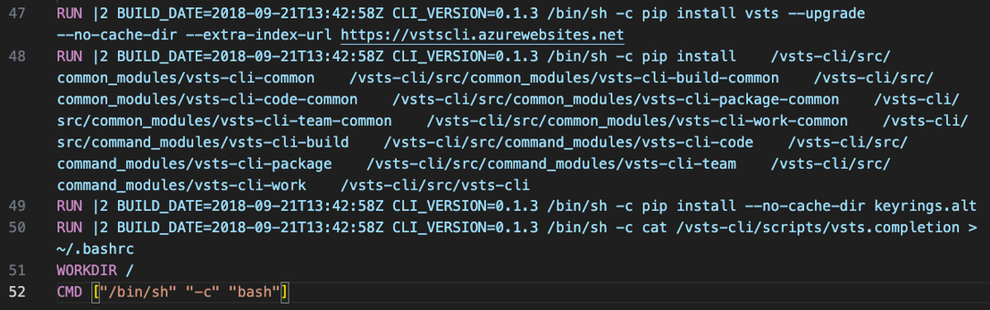 RUN directive in Dockerfile fetching python package update from dangling App Service
