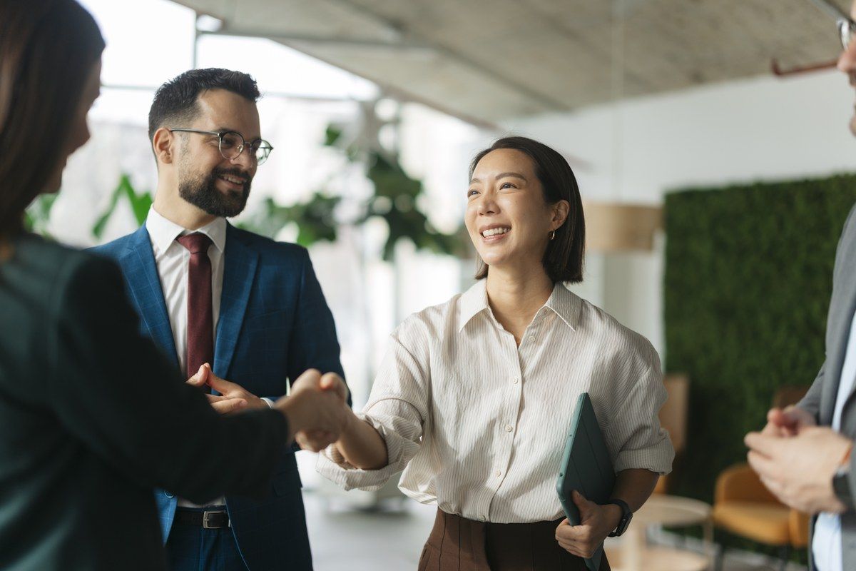 People shaking hands