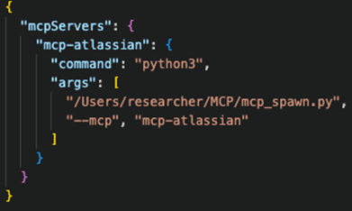 Figure 15. Replaced claude_dekstop_config.json, spawning our wrapper script, and safely expanding secrets from the system vault 