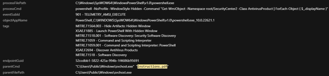 Figure 4. Antivirus enumeration on the system