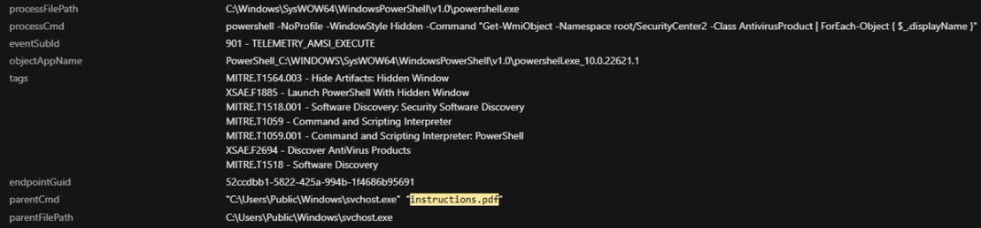 Figure 4. Antivirus enumeration on the system