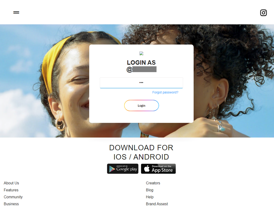 Figure 10. A phishing page that requests the target account owner’s password