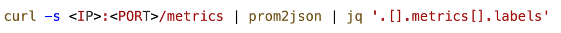 Figure 3. Command used to fetch container labels
