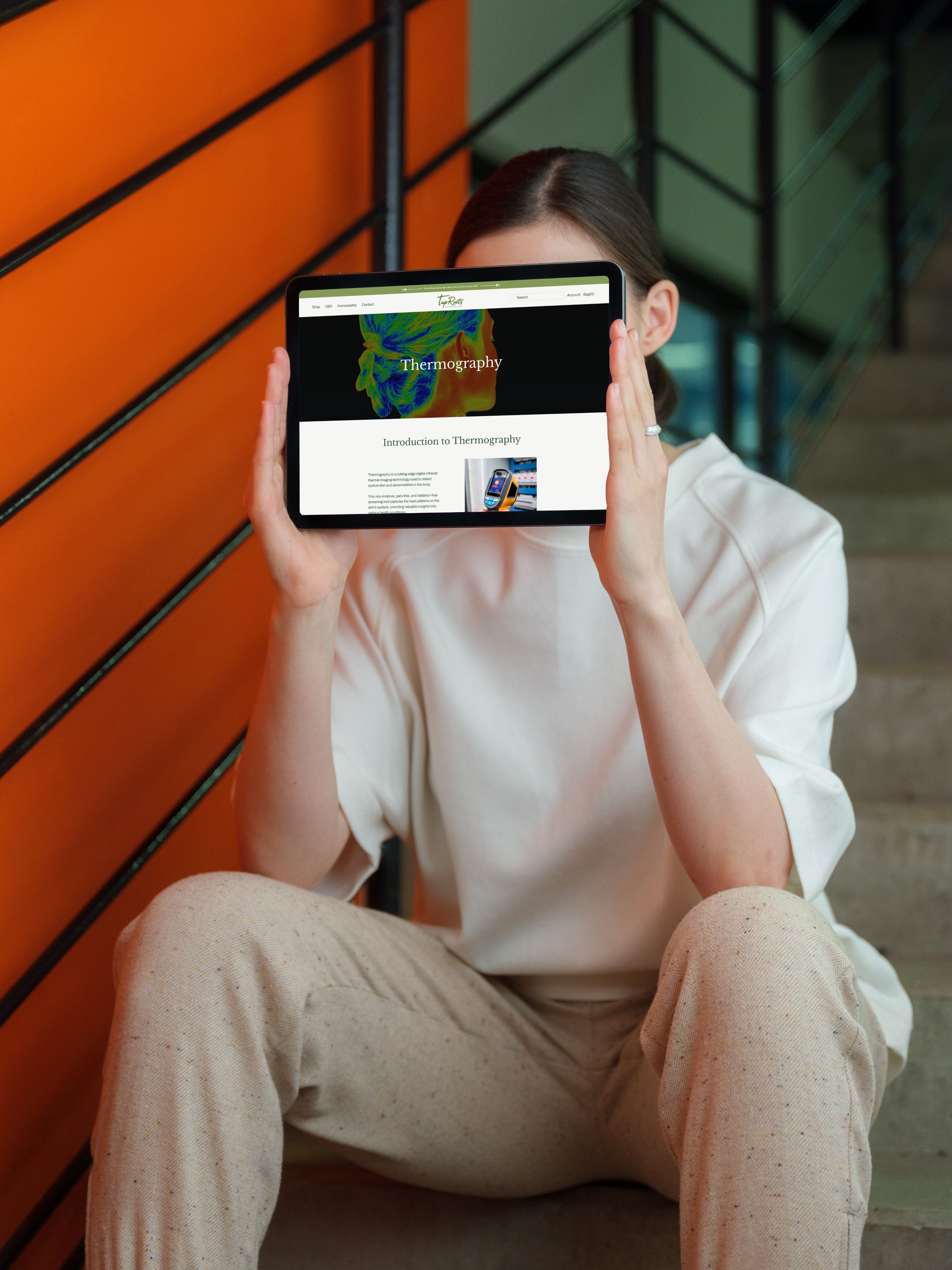 TapRoots outcome - mobile showing product categories