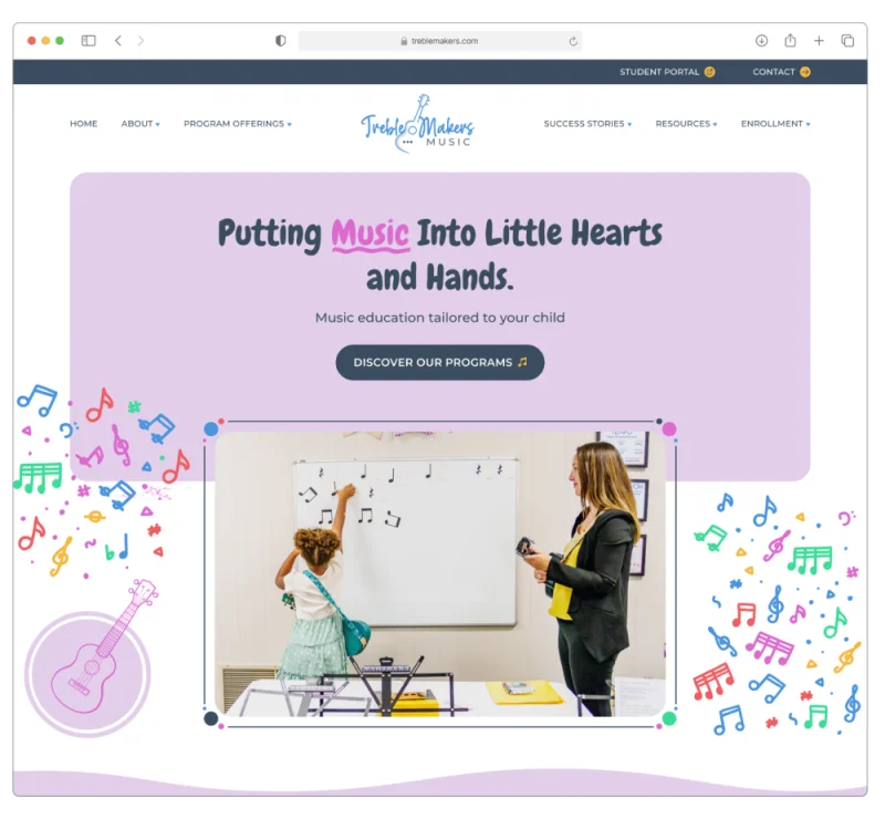 Treble Makers Studio mockup