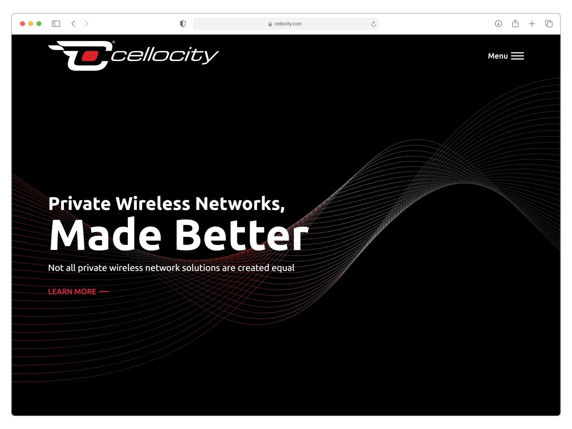 Cellocity website mockup