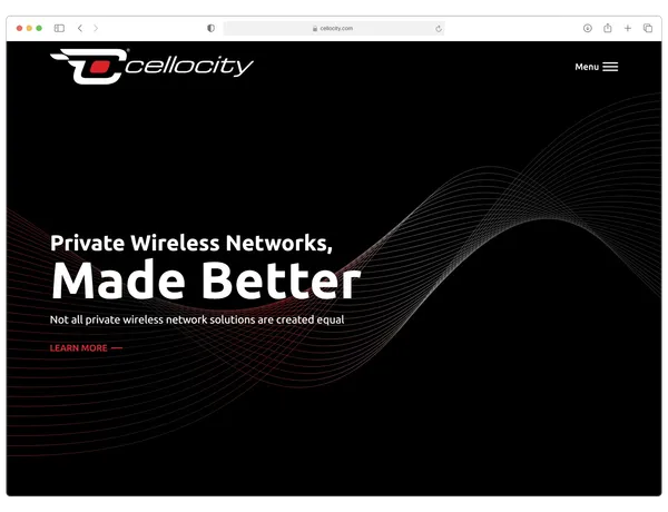 Cellocity website mockup