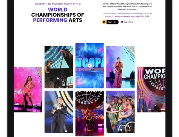 World Championships of Performing Arts mockup