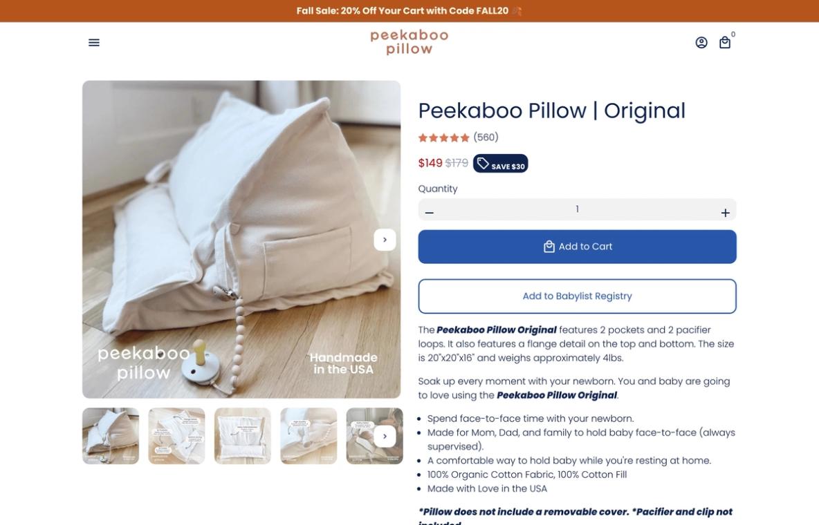 Peekaboo Pillow — Direction 2