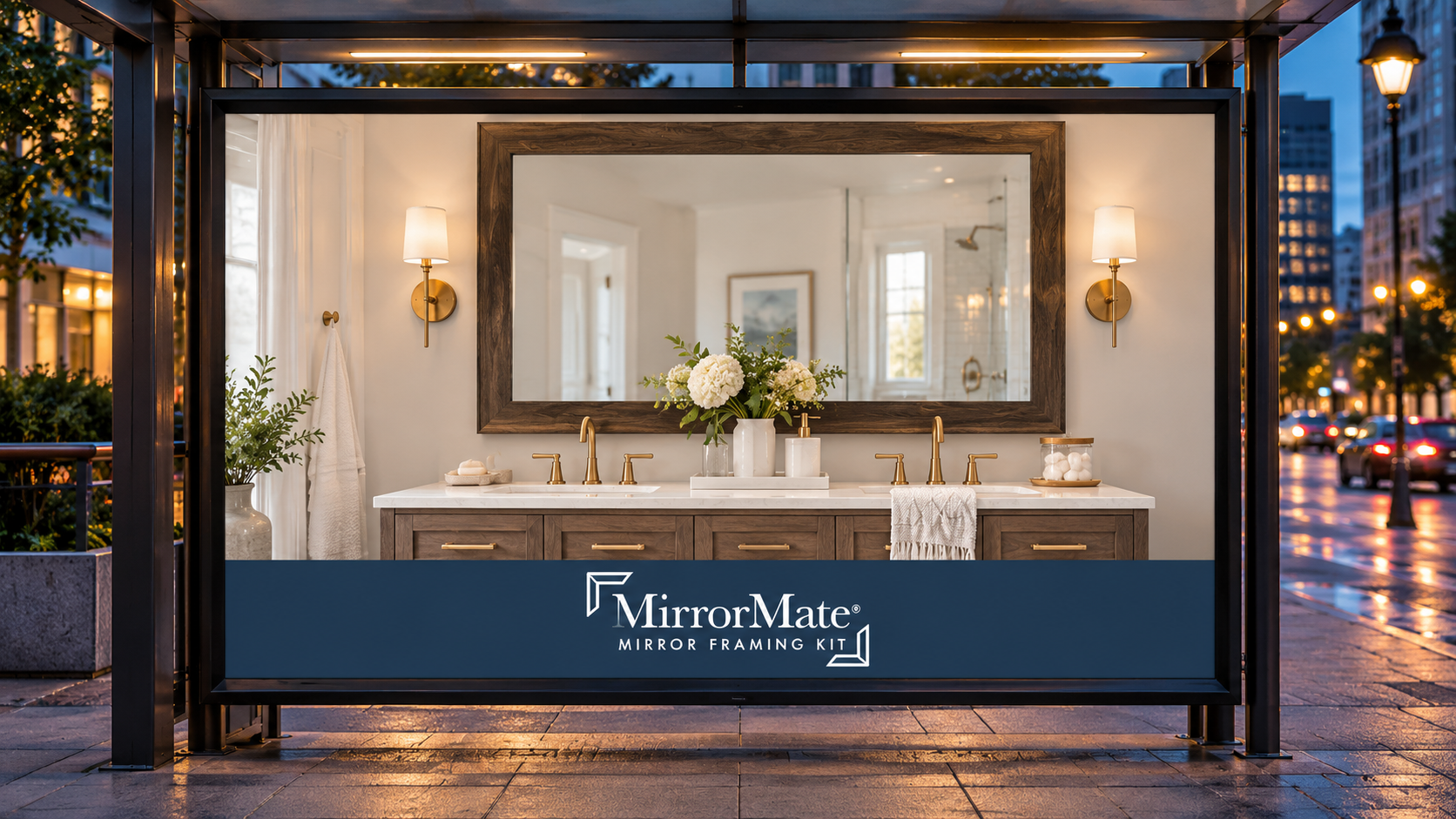 MirrorMate storefront on a laptop