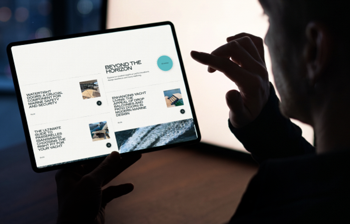 Aquamare Marine website — design direction 1