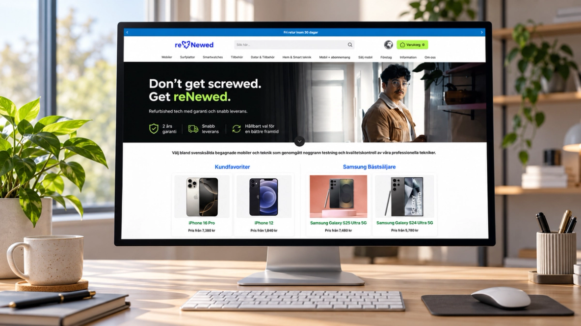 reNewed website — design direction 1