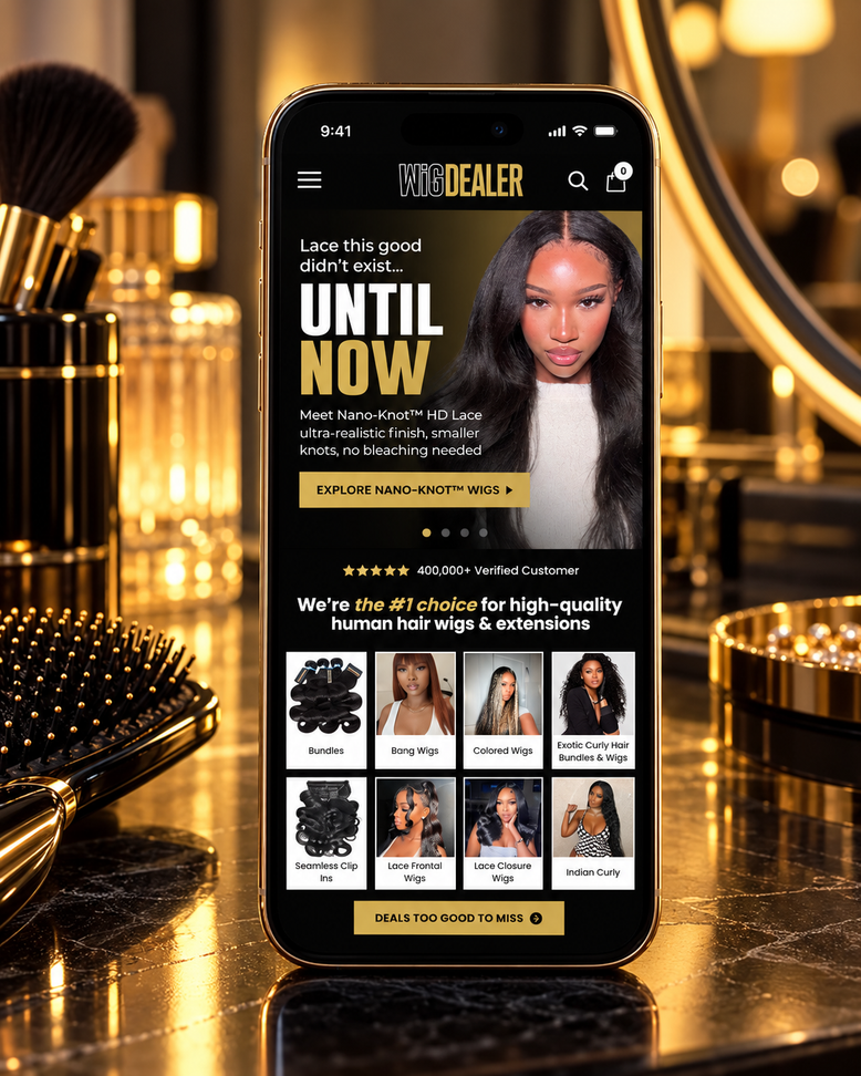 Wig Dealer website — page design 3