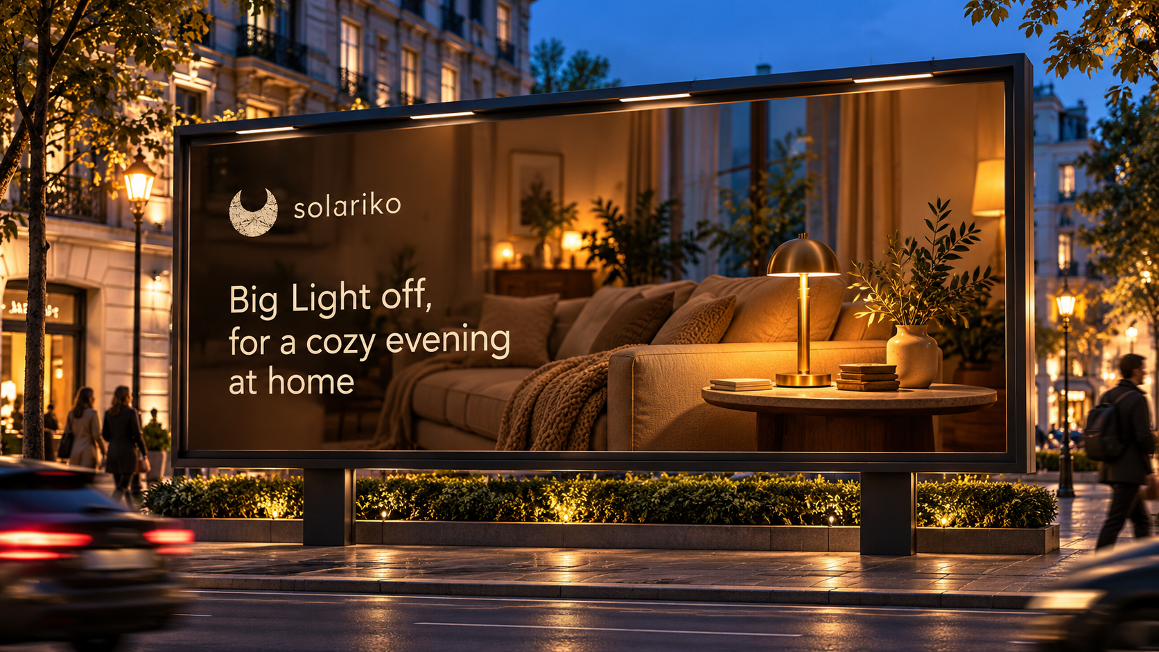 Solariko website — store overview mockup