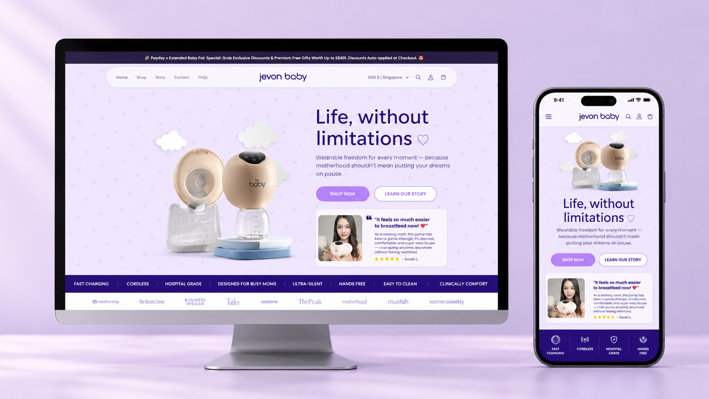 Jevonbaby — Store overview