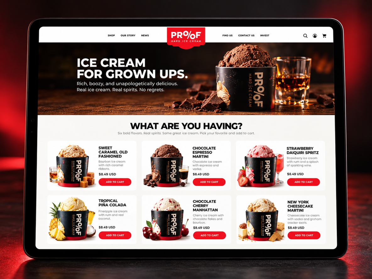 PROOF Hard Ice Cream — Direction 1