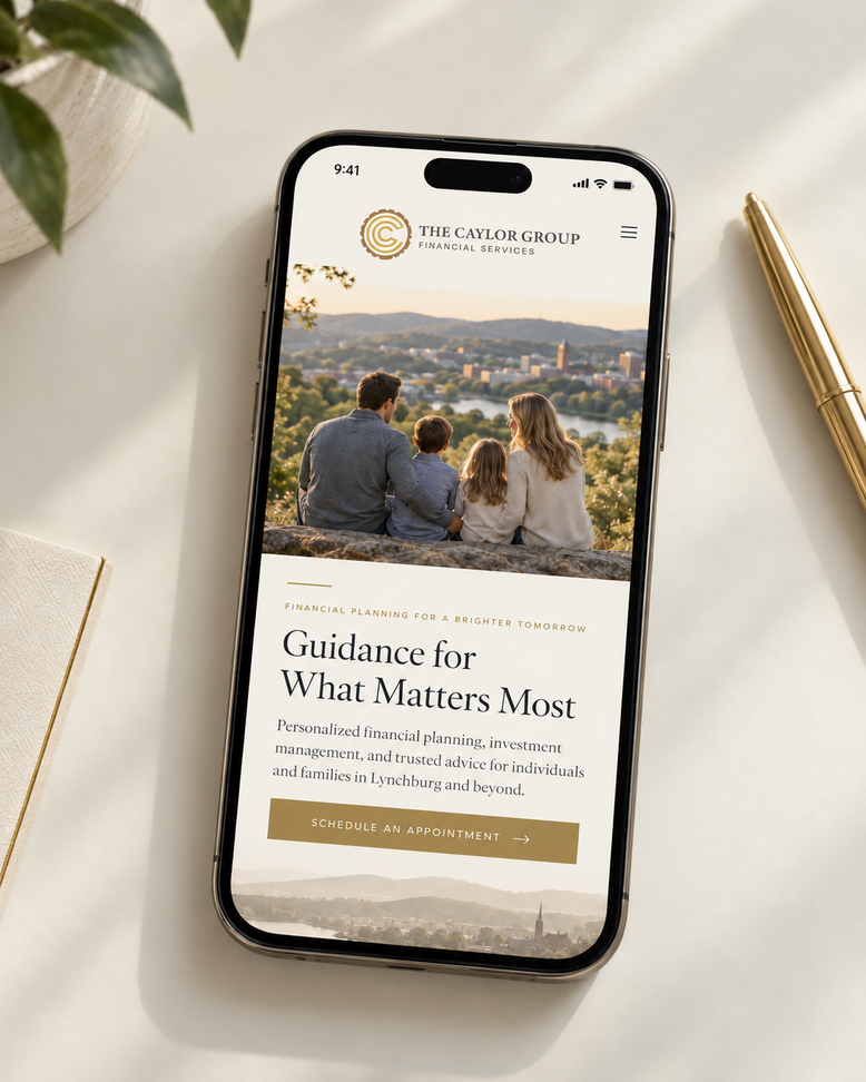 The Caylor Group website — page design 2