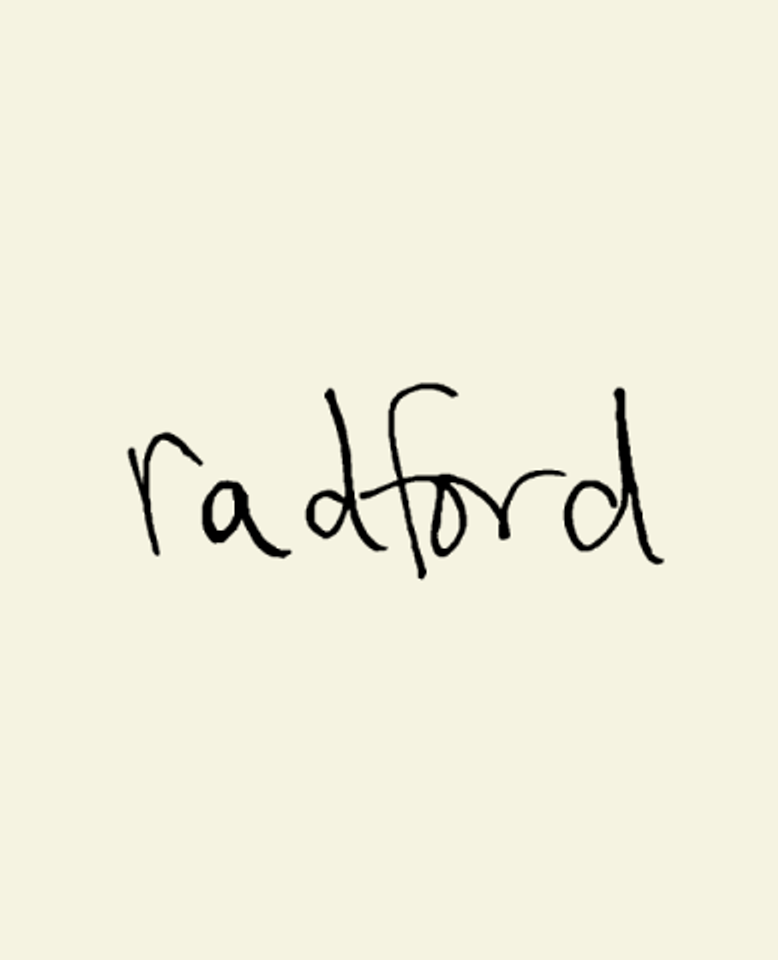 Radford Beauty website — page design 1