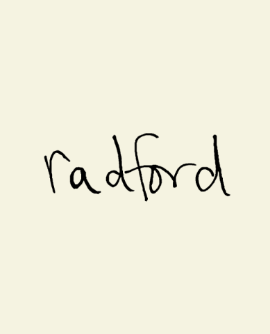 Radford Beauty website — page design 1