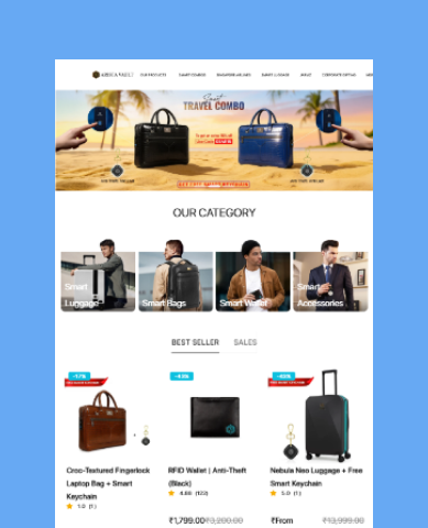Arista Vault website — page design 2