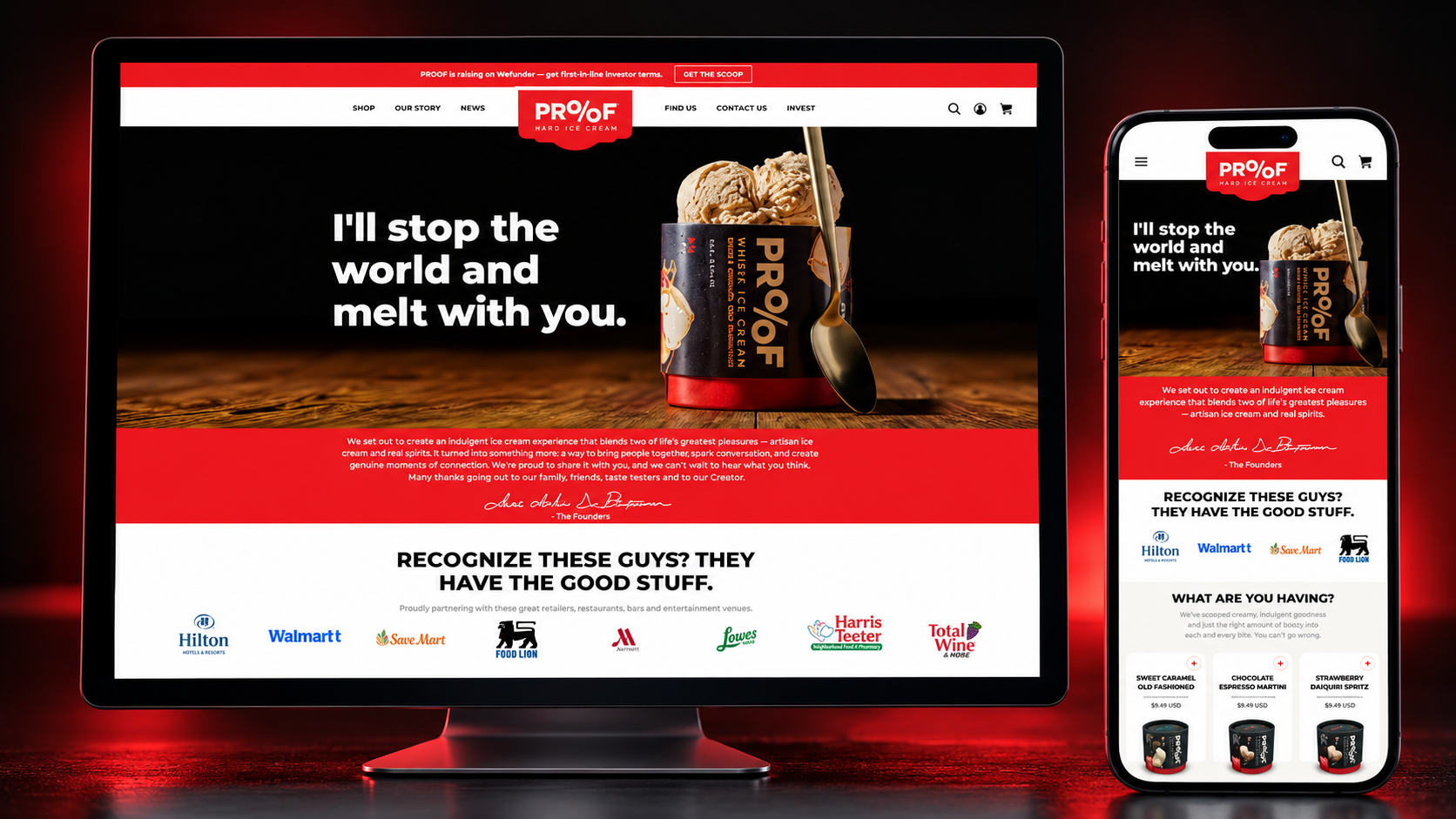 PROOF Hard Ice Cream — Store overview