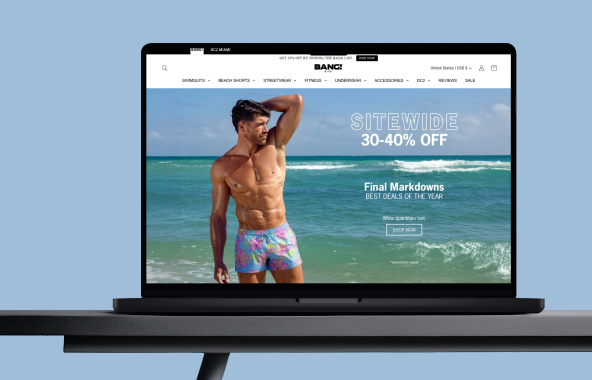 BANG! Miami website — design direction 2