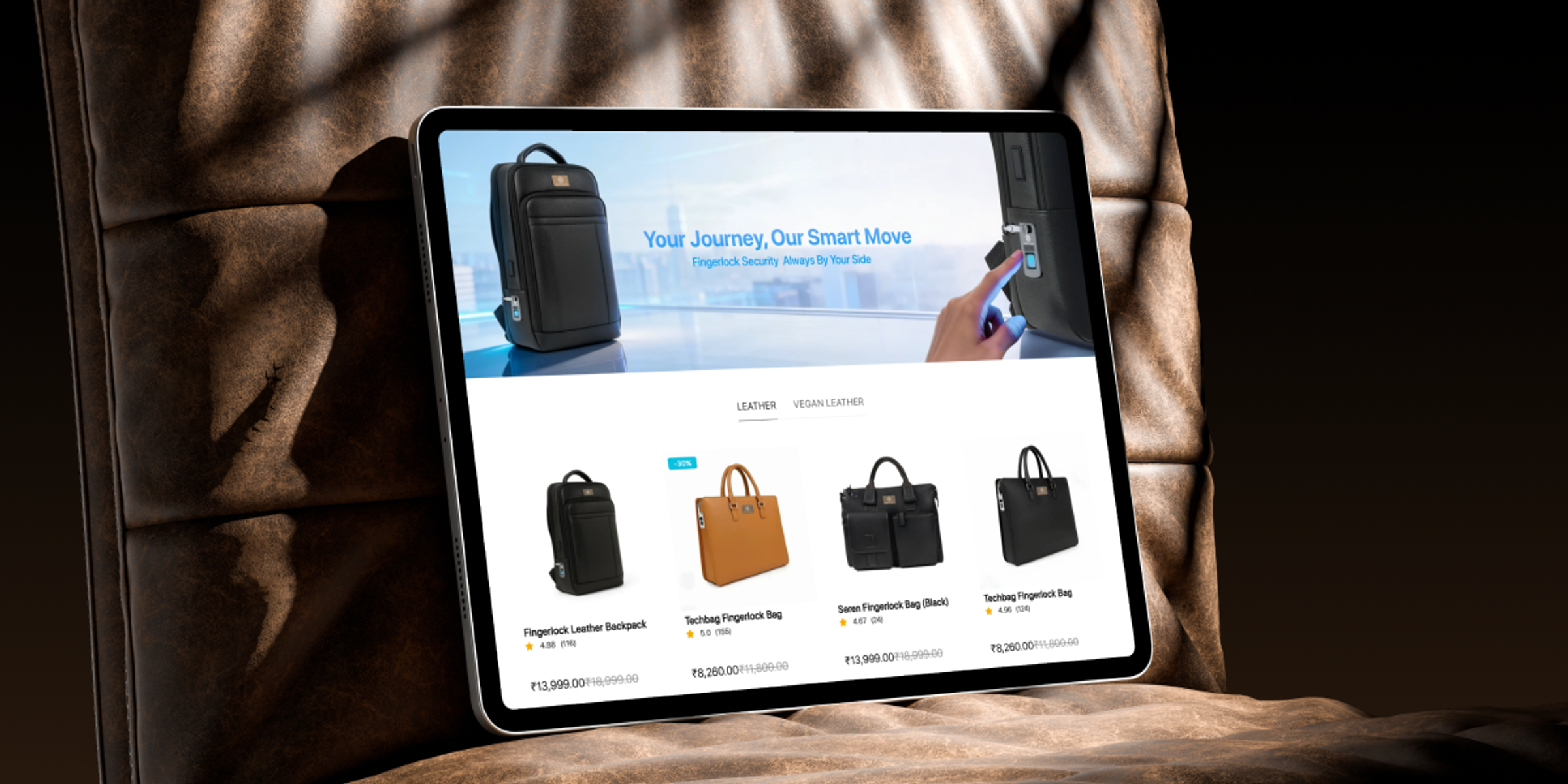 Arista Vault storefront on a laptop