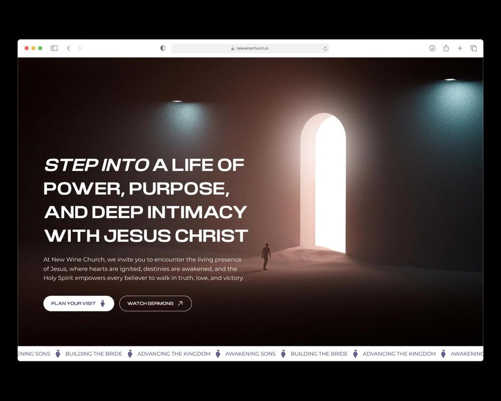 +180% organic traffic for New Wine Church on a new platform