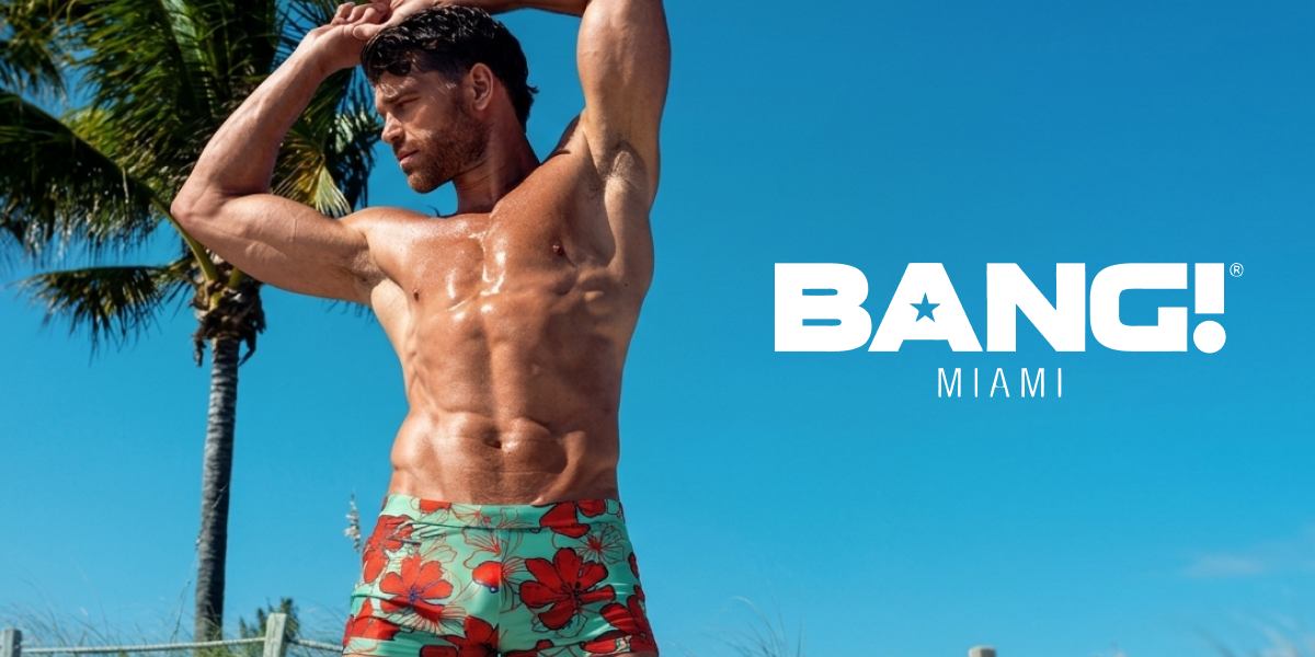 BANG! Miami website — store overview mockup