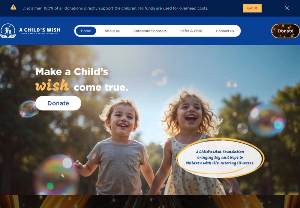 50% boost in donations for A Child's Wish Foundation