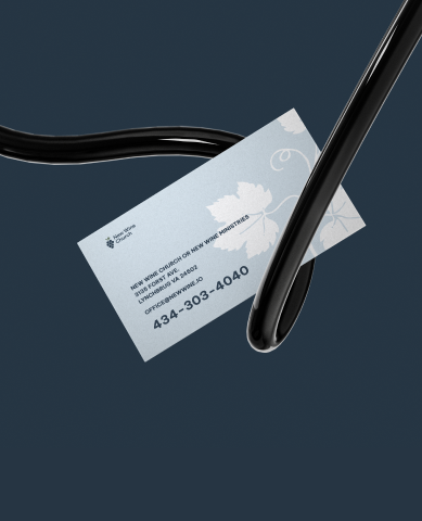 New Wine Church website — page design 2
