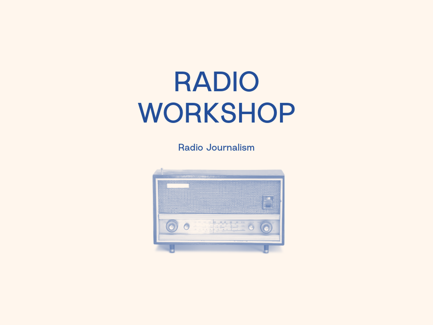 Radio Workshop with Karina Sletten