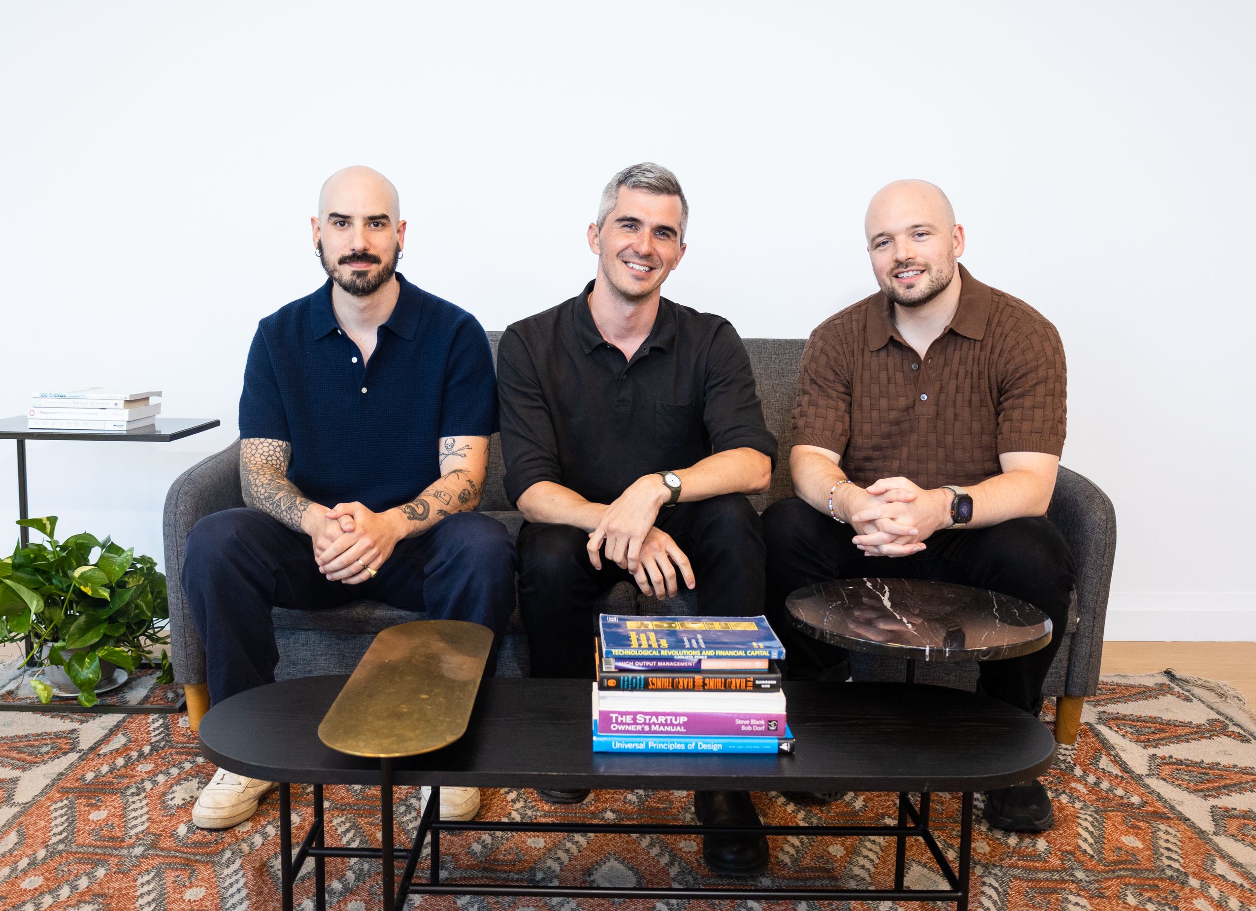 From Left: Sergio Prada(CTO), Taylor Lowe(CEO), James O'Dwyer(CPO)