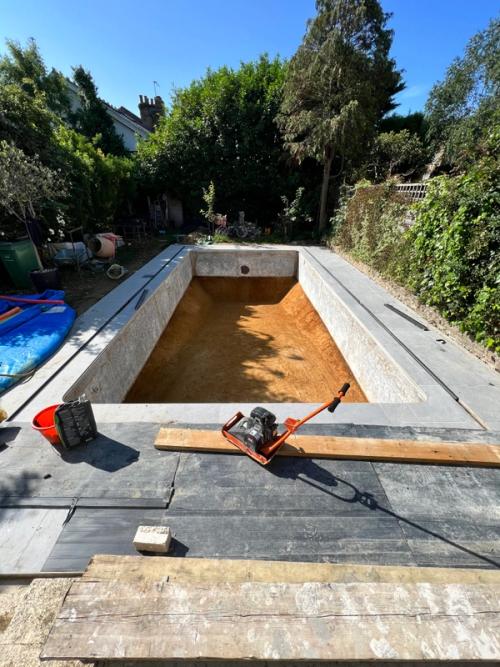 Refurbished pool - ready for liner