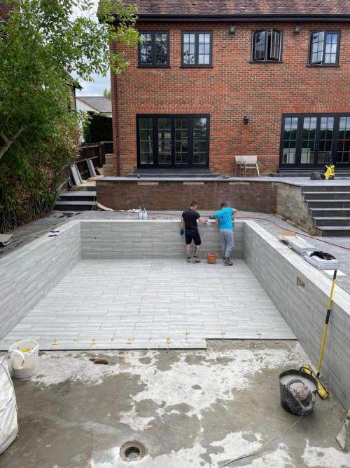 Tiling the floor