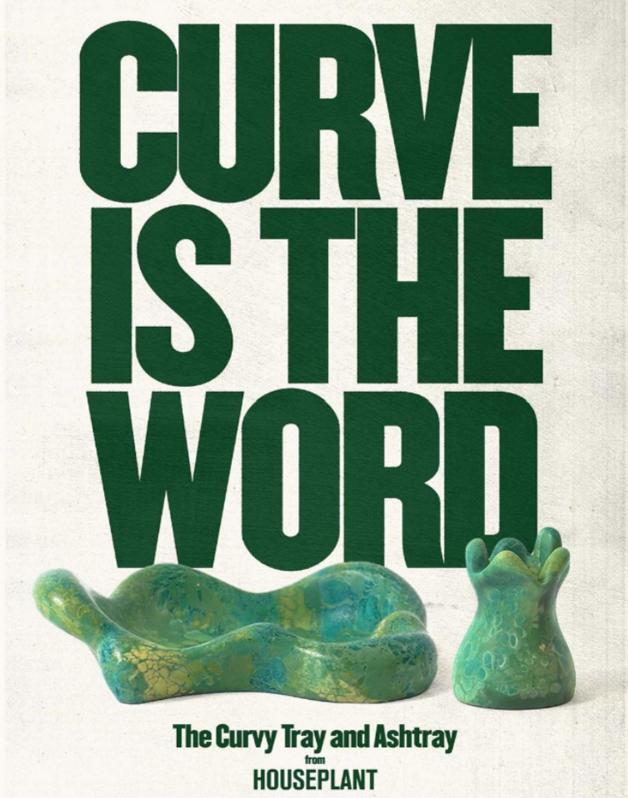 Houseplant curva ashtray advert