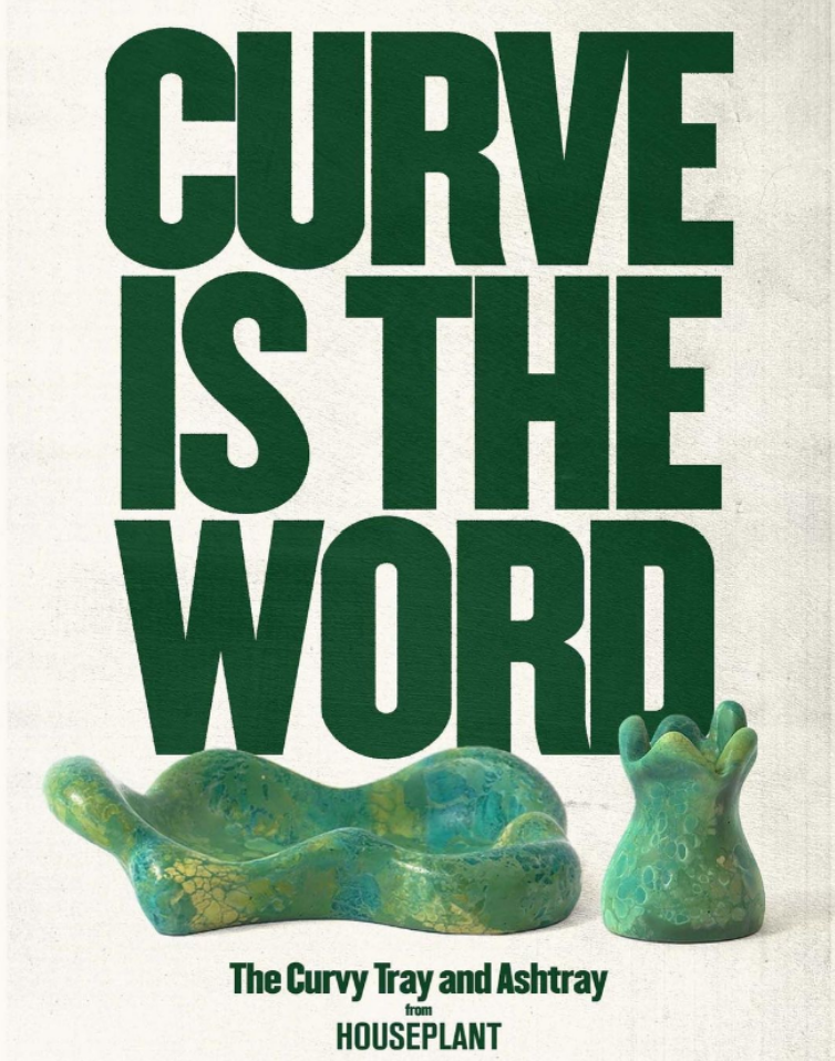Houseplant curva ashtray advert