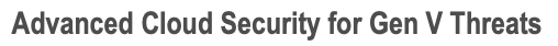 Buy Our Gen-V AI-Powered Hyperscale Cloud Security Solution
