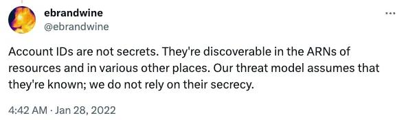 The Final Answer: AWS Account IDs Are Secrets