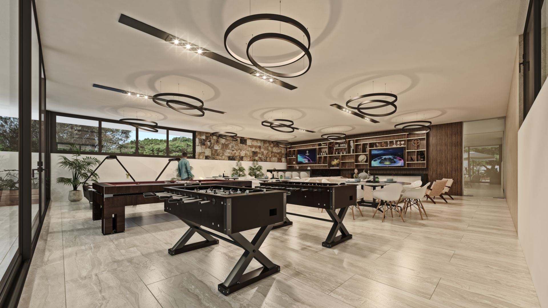 Amada Residencial - Salón de juegos