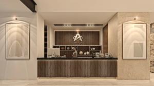 Recepción de la Privada Amada Residencial en Conkal, al norte de Mérida Yucatán