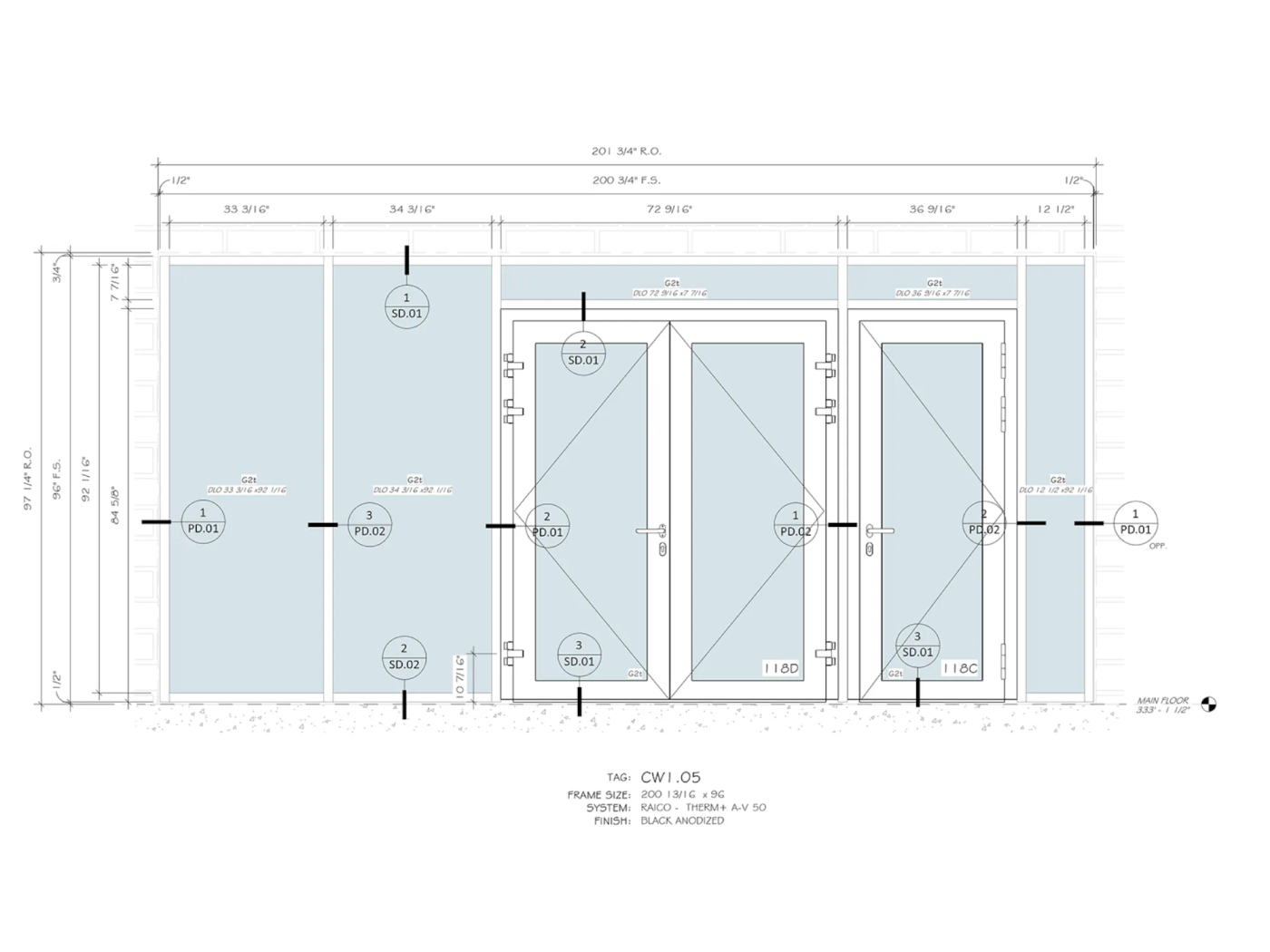 FACADE SHOP DRAWINGS — example 2